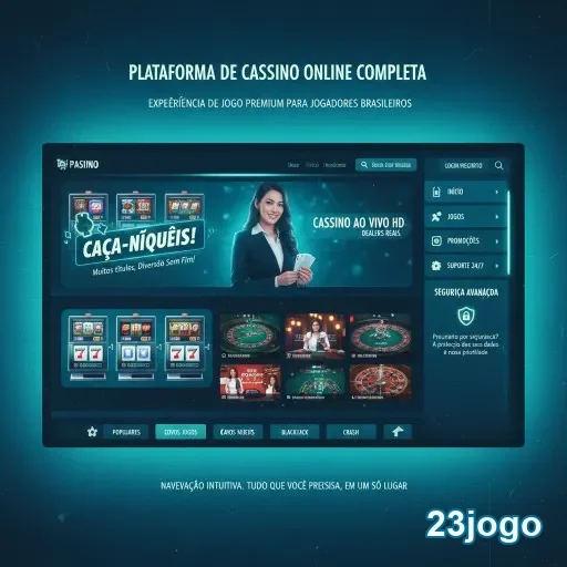 Ilustração de Acesse o Cassino Online 23jogo com Facilidade e Segurança